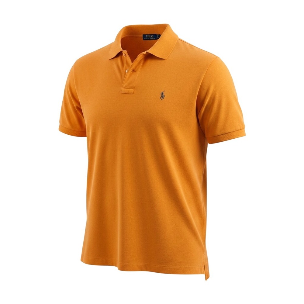 Polo Ralph Lauren Orange Short Sleeve Polo Shirt Mens 2XB Big & Tall Pony Logo